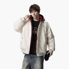 无影墙美式潮牌工装棉服男女冬季宽松休闲假两件外套-A2357P88，男装棉衣，电商B241