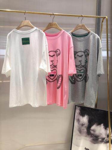 小熊烫钻T，女装，G55