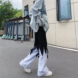 拼接重工美式牛仔裤男款秋季长裤潮 NB68 P68图片