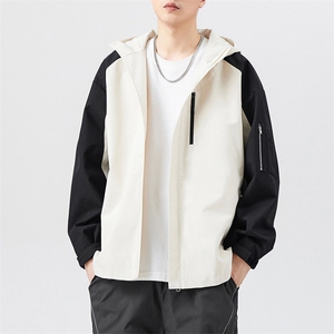 秋季宽松夹克男撞色冲锋衣外套DSA157B-JK7839-P70