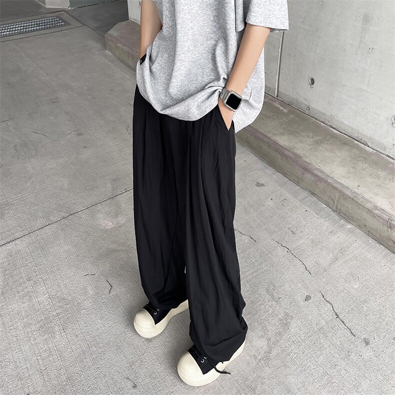 2024新款百搭宽松长裤夏季日系潮牌简约休闲裤男现货K7951-P35,男装休闲裤,星座512-3