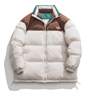 白底23新款冬季时尚宽松字母印花潮流棉服外套MY5060特批P95控158图片
