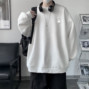 S6292-P28 秋季圆领卫衣男大码韩版宽松长袖外套图片