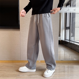 K5236-P78控108秋冬加绒卫裤男宽松休闲裤子高级长裤新款时尚条纹图片