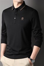 D66160钱塘2020-2秋季新款百搭中年男士时尚休闲长袖T恤P63，男装T恤，钱塘207-2