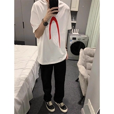 纯棉重磅五分袖小众潮牌美式夏季纯棉男士情侣半袖短袖百搭T恤潮，男装T恤，星座506A