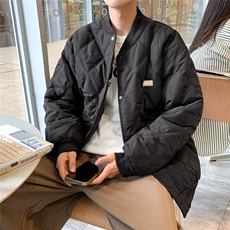 棉服男冬季棉袄薄款棉衣面包服外套学院风休闲棒球领夹克MC417，男装夹克，星座1116A-1（原606A）