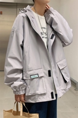 港风冲锋衣男潮牌外套男防风户外旅游服工装夹克男7210P75控108，男装夹克，星座226-1