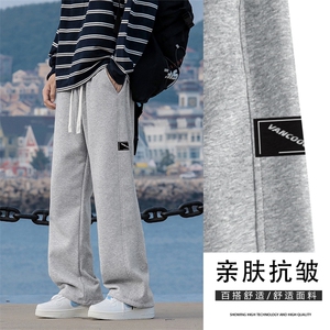 运动华棉裤男美式高街裤子直筒宽松卫裤垂感阔腿裤X1691-特批-39图片