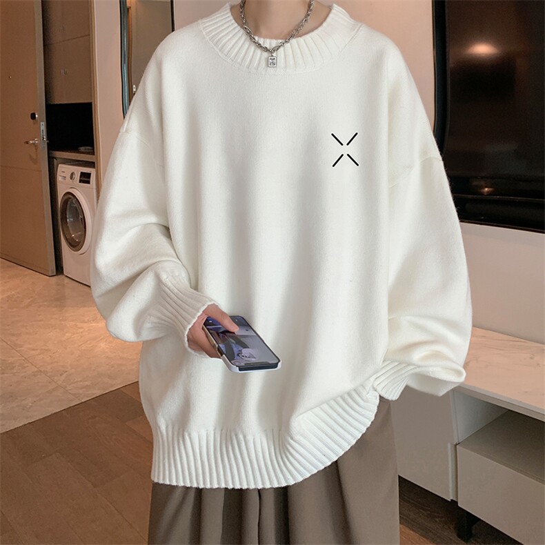 半高领毛衣男士大码针织衫男毛线衣男M18305-P45加绒款-P65,男装针织衫/毛衣,电商A040