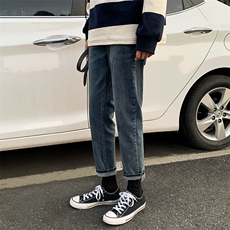 春季猫须小脚牛仔裤跑量休闲裤子XZ707-KZ005-50，男装牛仔裤，星座707