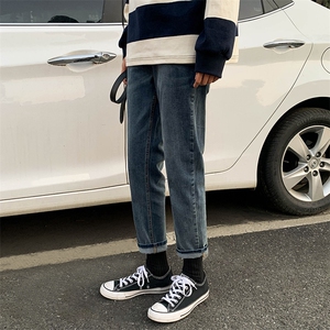 春季猫须小脚牛仔裤 跑量休闲裤子XZ707-KZ005 -50图片