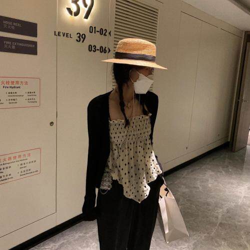 菱形格吊带，女装背心吊带，XTZ style