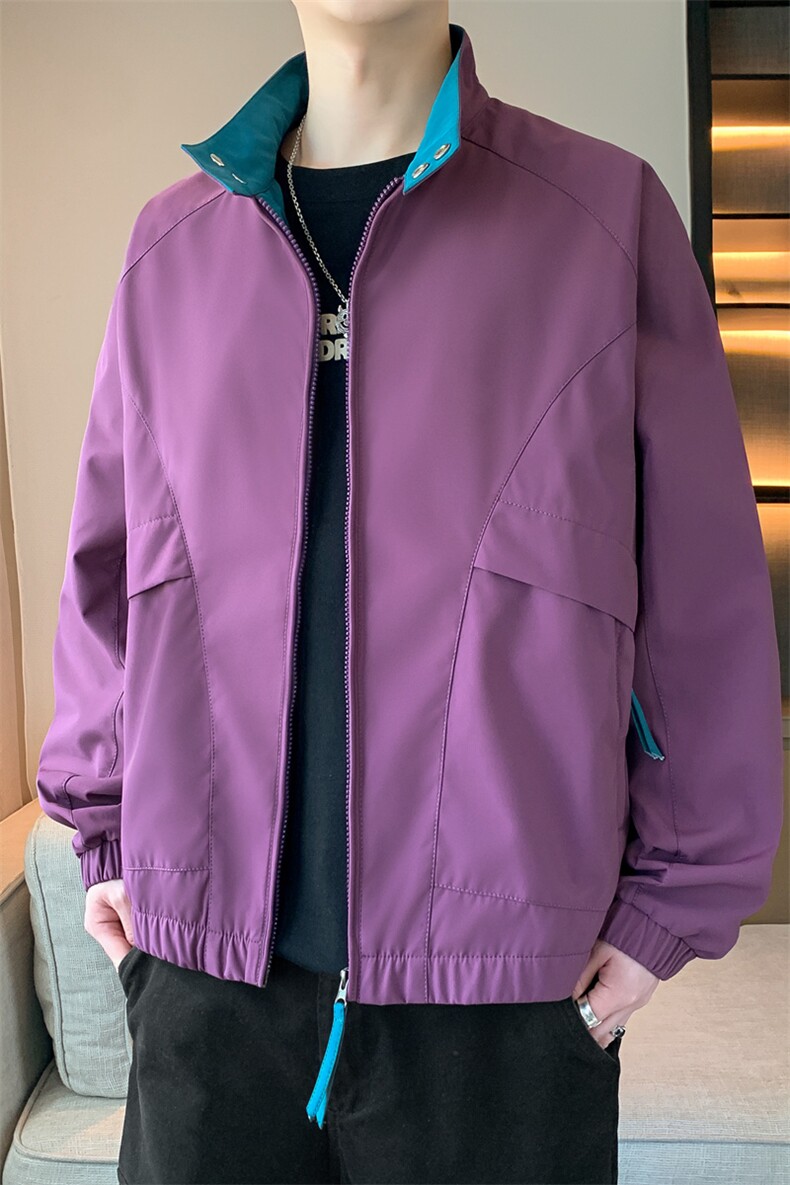 2025秋季新款现货户外夹克男撞色立领外套DSA157B-JK2502-特P75,男装夹克,电商A157B