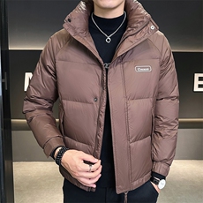 店主风冬季新款纯色休闲短款保暖羽绒服外套男YR809-P160，男装羽绒服，电商A413