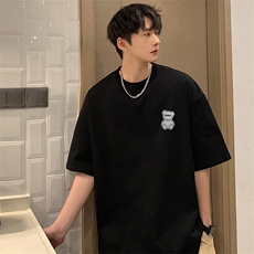 麂皮绒短袖t恤男大码半袖男JD82292-P25，男装T恤，电商A040