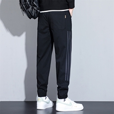 春秋冬季厚款精神小伙束脚九分裤青少年男士小脚休闲裤H666外贸，男装休闲裤，星座224-1