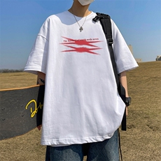 抖音得物二开现货220克夏装重磅美式高街宽松短袖t恤MT292，男装T恤，电商A486-1