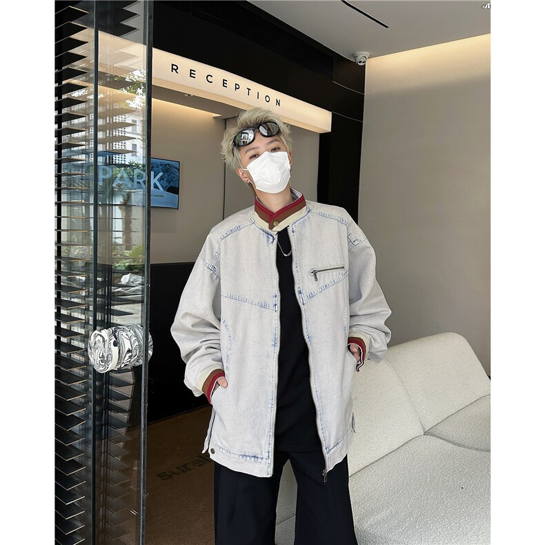 GC9911-P78美式复古牛仔外套男春秋款高级感痞帅底特律工装夹克,男装夹克,电商C233
