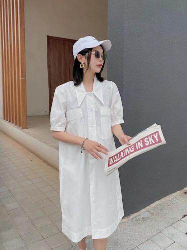 ［爱美欧］夏季新款衬衫连衣裙，女装衬衫，爱美欧