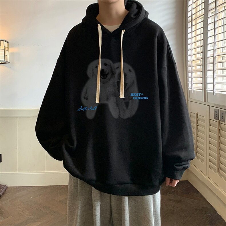连帽卫衣男大码胖子帽衫大号运动服WY2455-P35,男装卫衣,电商A040