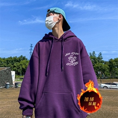 数据500克重磅秋冬美式加绒加厚卫衣外套H1320常规特P35绒P40，男装卫衣，电商A486