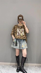 夏季重工T恤图片