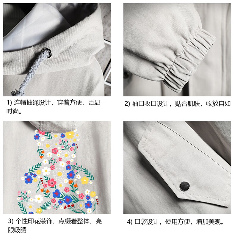 JK41206-P85加棉款-P115纯棉连帽夹克男士大码工装夹克男网格,男装夹克,电商A040A