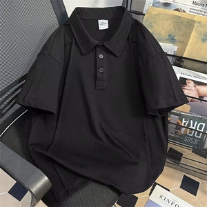 小众高级感polo衫短袖T恤男款夏季2025新款休闲美式上衣WB472-P43图片