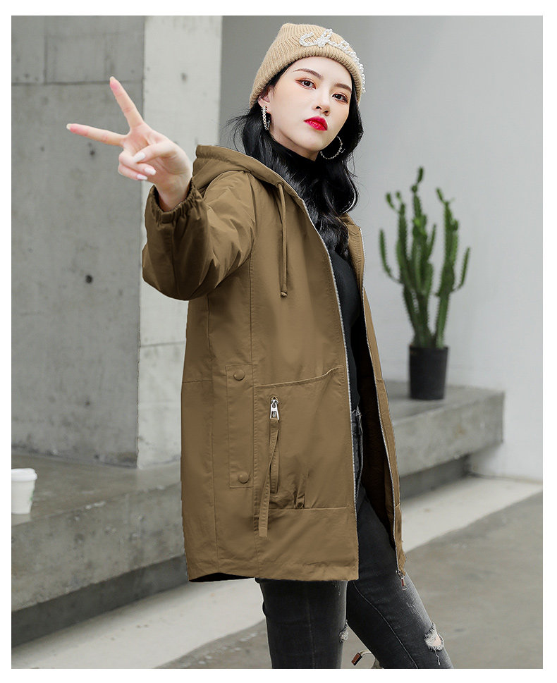 大量现货外套女短款2021冬装加绒加棉休闲宽松上衣小个子风衣,女装棉衣/棉服,依万里