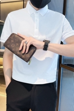 常年款品牌质量纯色光版翻领短袖polo衫男夏季t恤修身T0257-特P40，男装T恤，电商D342