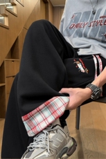 ！2026春夏季男士直筒刺绣休闲裤情侣卫裤WK2087特P45，男装休闲裤，电商B220