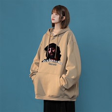 耶稣头像印花LOGO男女情侣潮牌连帽卫衣，男装卫衣，星座310A-4