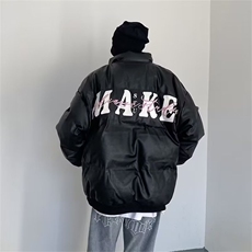 美式潮新款棒球服高街刺绣棉服男女秋冬季棉衣情侣棉袄加厚外，男装棉衣，星座1210-1