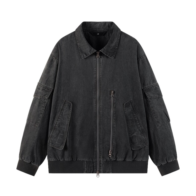 秋季新款现货翻领夹克男纯棉上衣外套DSA157B-JK7944-特P95,男装夹克,电商A157B