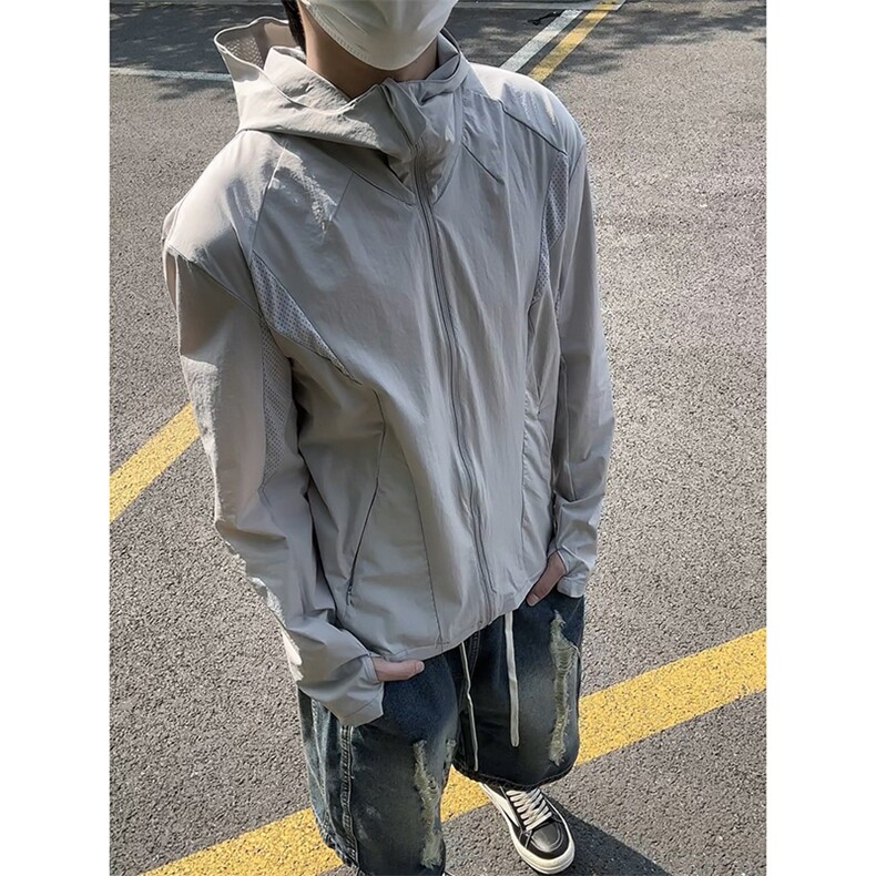 防晒衣原纱防晒UPF50+有报告9093-P65，男装防晒衣，电商B380（原B361）