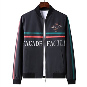 22春季新款纯色立领休闲男士夹克外套潮流时尚男装QLM77280-P160，男装夹克，电商B212（原钱塘6029）