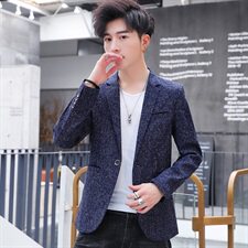 秋季休闲西服男士单西韩版修身时尚青年小西装外套男装潮，男装西服，星座509
