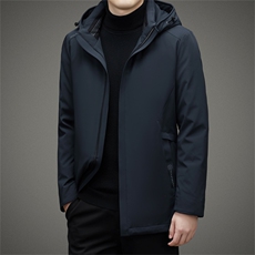 2023新款男装连帽可脱卸内胆羽绒服中年冬季厚款休闲保暖鸭绒外套，男装羽绒服，电商B212（原钱塘6029）