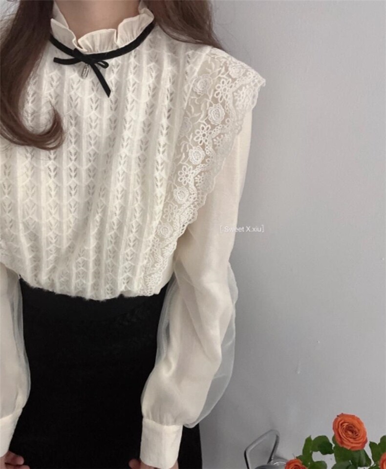 爆-磨毛系列-蕾丝上衣，其它，新袖