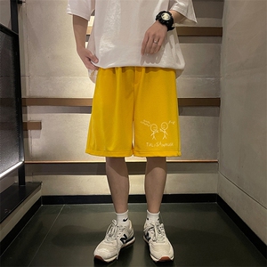 冰丝短裤男士大码宽松休闲五分裤男运动中裤 MK37302-P15图片