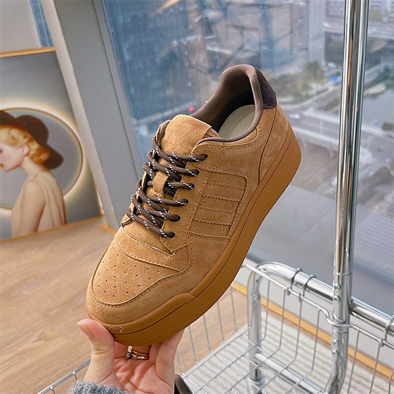 厚底小白鞋女2025春季新款复古增高运动板鞋休闲百搭女鞋时尚单鞋，女鞋休闲鞋，电商A223