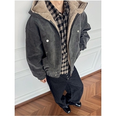 网图美式潮牌座山雕解构拼接连帽棉服保暖棉衣A025-QY16057-P100，男装棉衣，电商A025