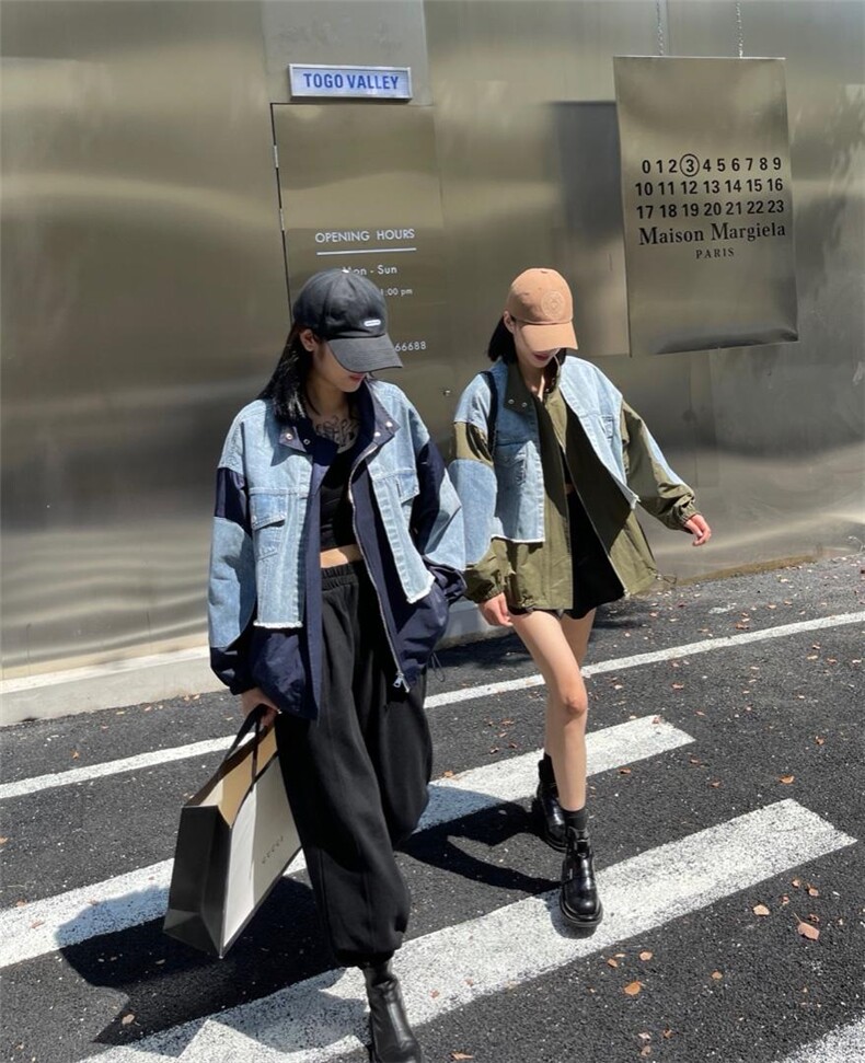 秋季新款外套拼接牛仔，其它，88名店