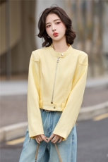 2026春装新款简约时尚休闲短款外套，女装短外套，美沁