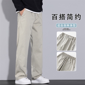 休闲裤男士宽松阔腿长裤2025年秋季新款百搭垂感直筒裤K6686-P50图片