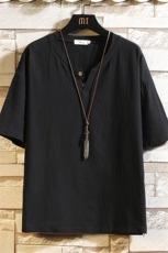 YV60099-P30v领亚短袖t恤男大码宽松半袖半截袖，男装T恤，电商A040A