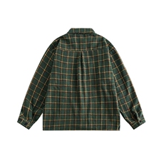 磨毛格子长袖衬衫CS055--特P45！！，男装衬衫，星座702-1