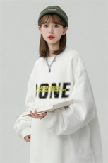 中性风23新款秋季时尚百搭宽松字母印花情侣卫衣W1030P30控48，男装卫衣，A247A