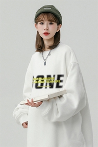 中性风23新款秋季时尚百搭宽松字母印花情侣卫衣W1030P30控48图片